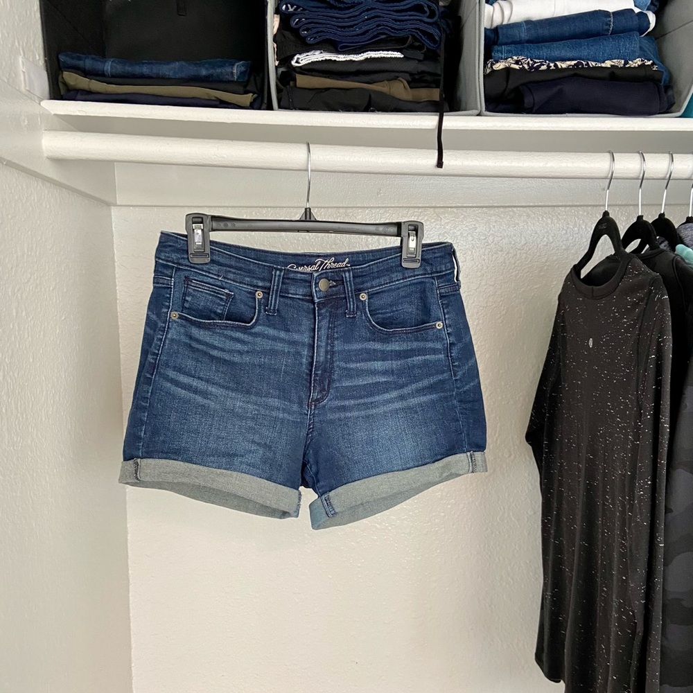 Medium Wash Denim Shorts